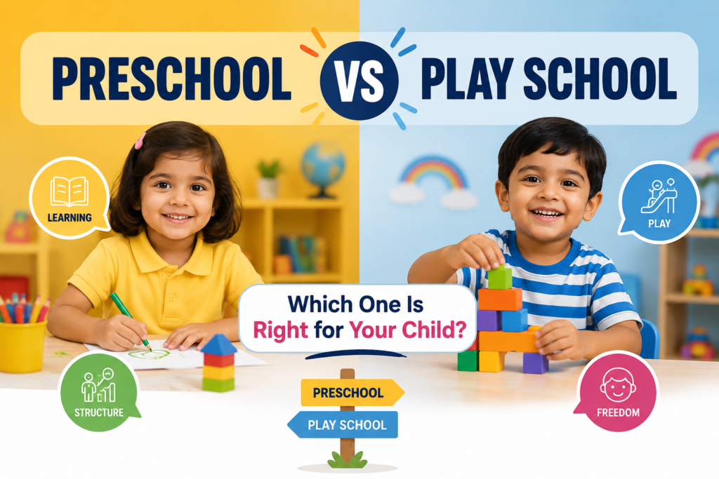 Preschool vs Play School Difference